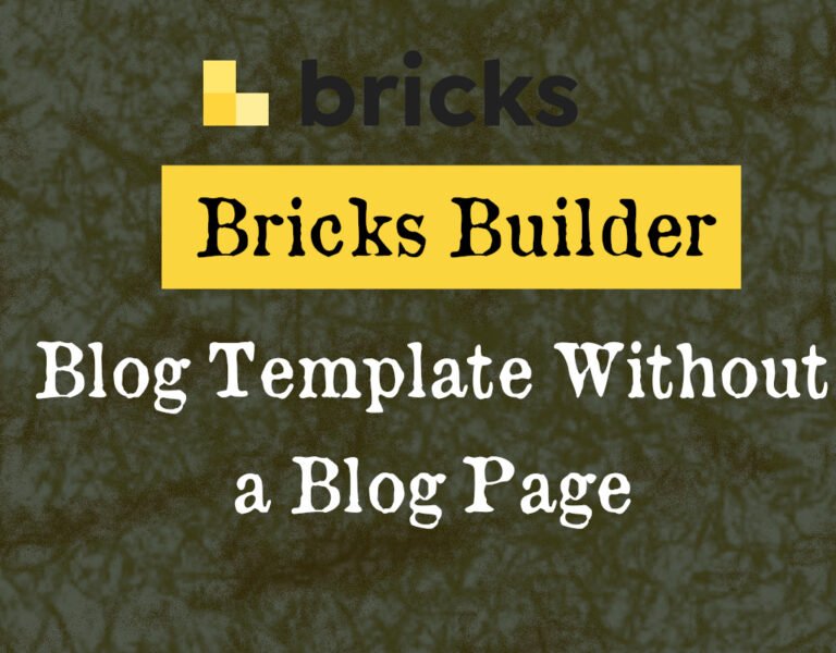Blog Template Without a Blog Page feature image