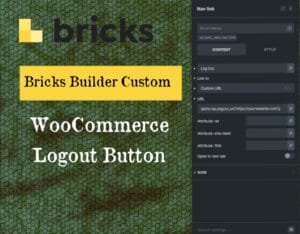 Logout Button for woocommerce feature image