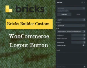 Logout Button for woocommerce feature image