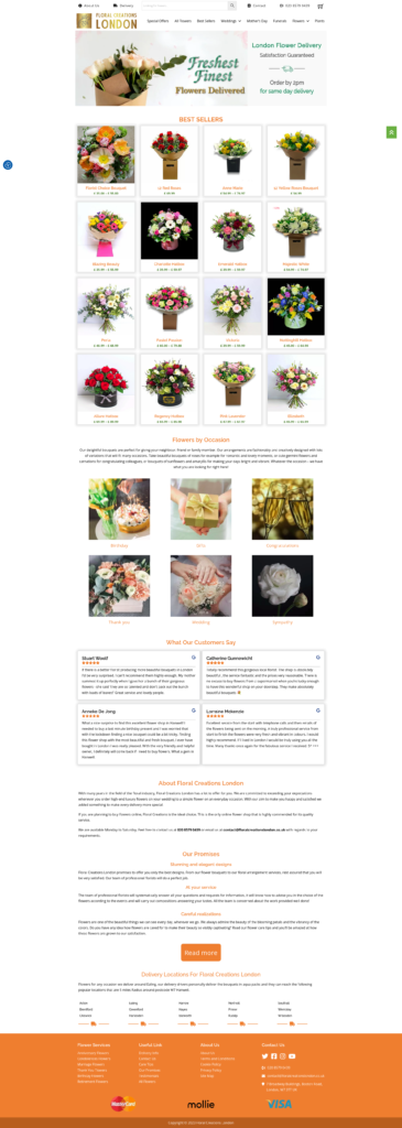 Floral Creations London Flower Delivery in Ealing